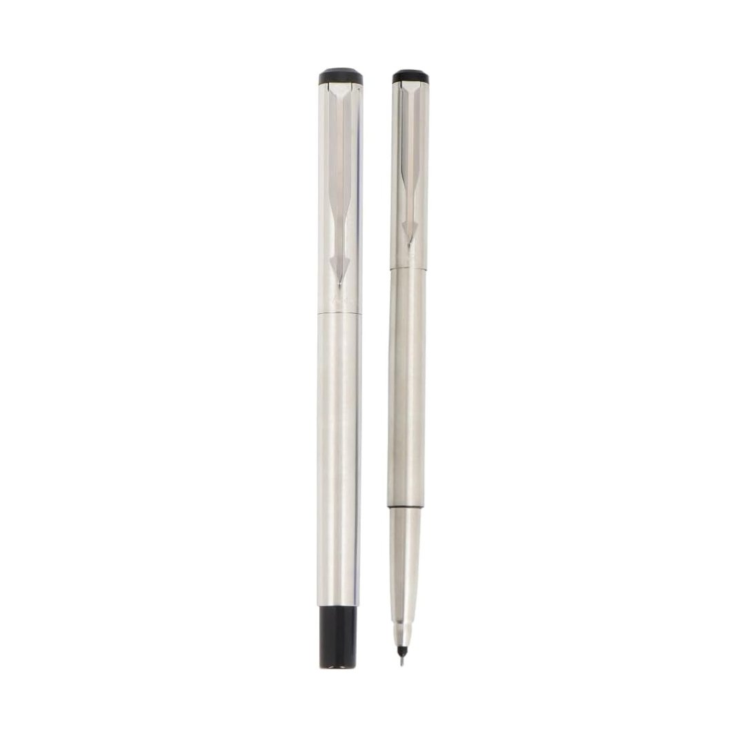 Parker Moments Vector Stainless Steel Reffilable Roller Ball Pen - SCOOBOO - 9000025348 - Roller Ball Pen