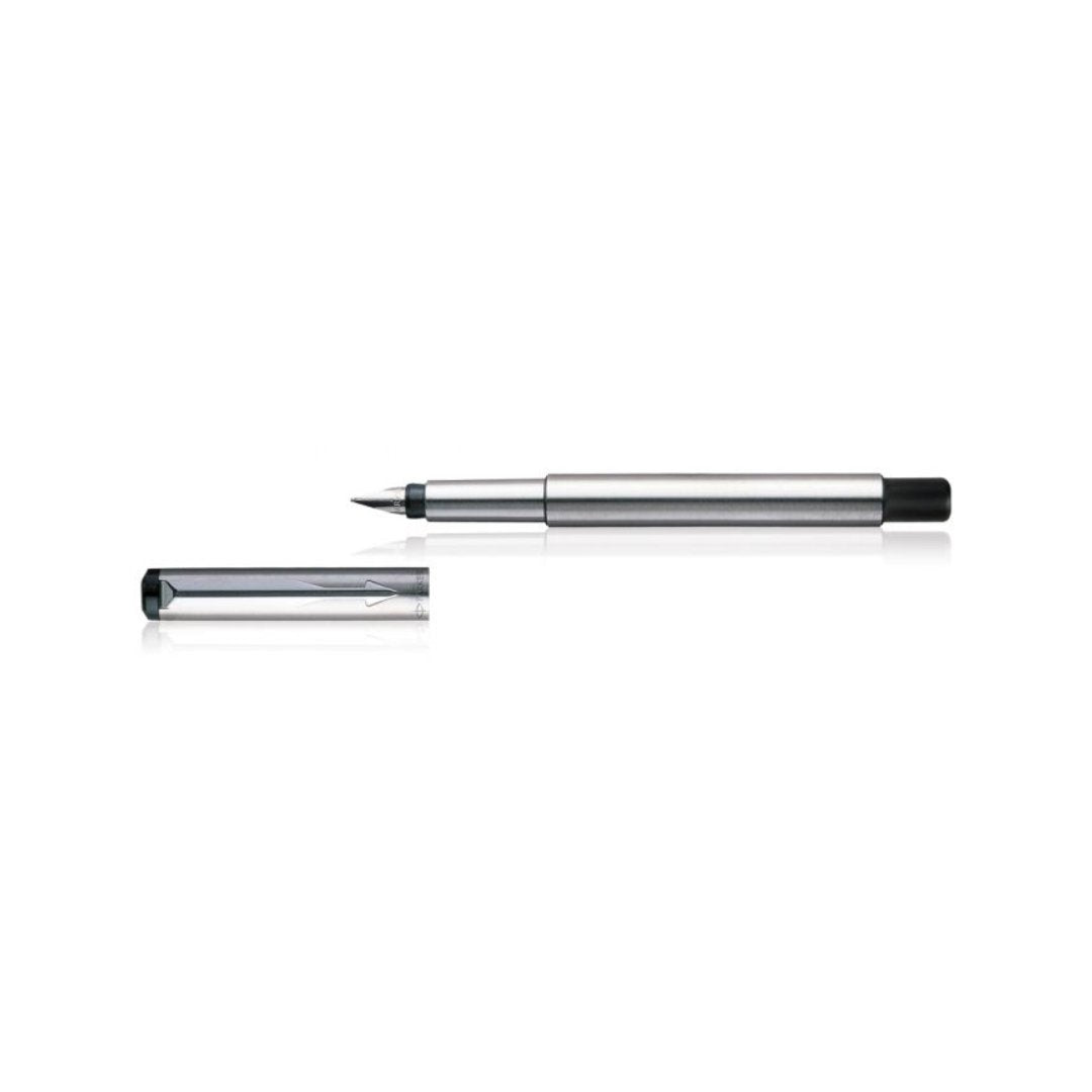 Parker Vector Stainless Steel Chrome Trim Fountain pen - SCOOBOO - 9000013673 - Fountain Pen