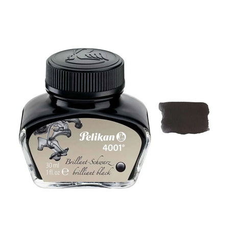 Pelikan 4001 Ink Bottle - 30ml - SCOOBOO - PE_4001_INKBTL_BRL_BLK_30ML_301051 - Ink Cartridge