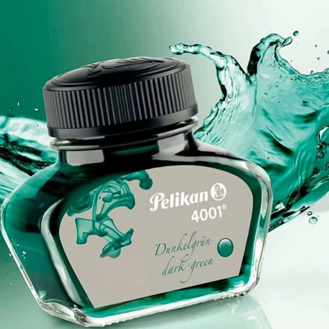 Pelikan 4001 Ink Bottle - 62.5 ml - SCOOBOO - PE_4001_INKBTL_DK_GRN_62ML_300063 - Ink Cartridge