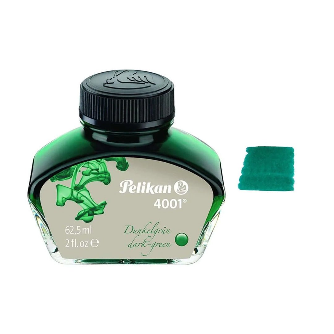 Pelikan 4001 Ink Bottle - 62.5 ml - SCOOBOO - PE_4001_INKBTL_DK_GRN_62ML_300063 - Ink Cartridge