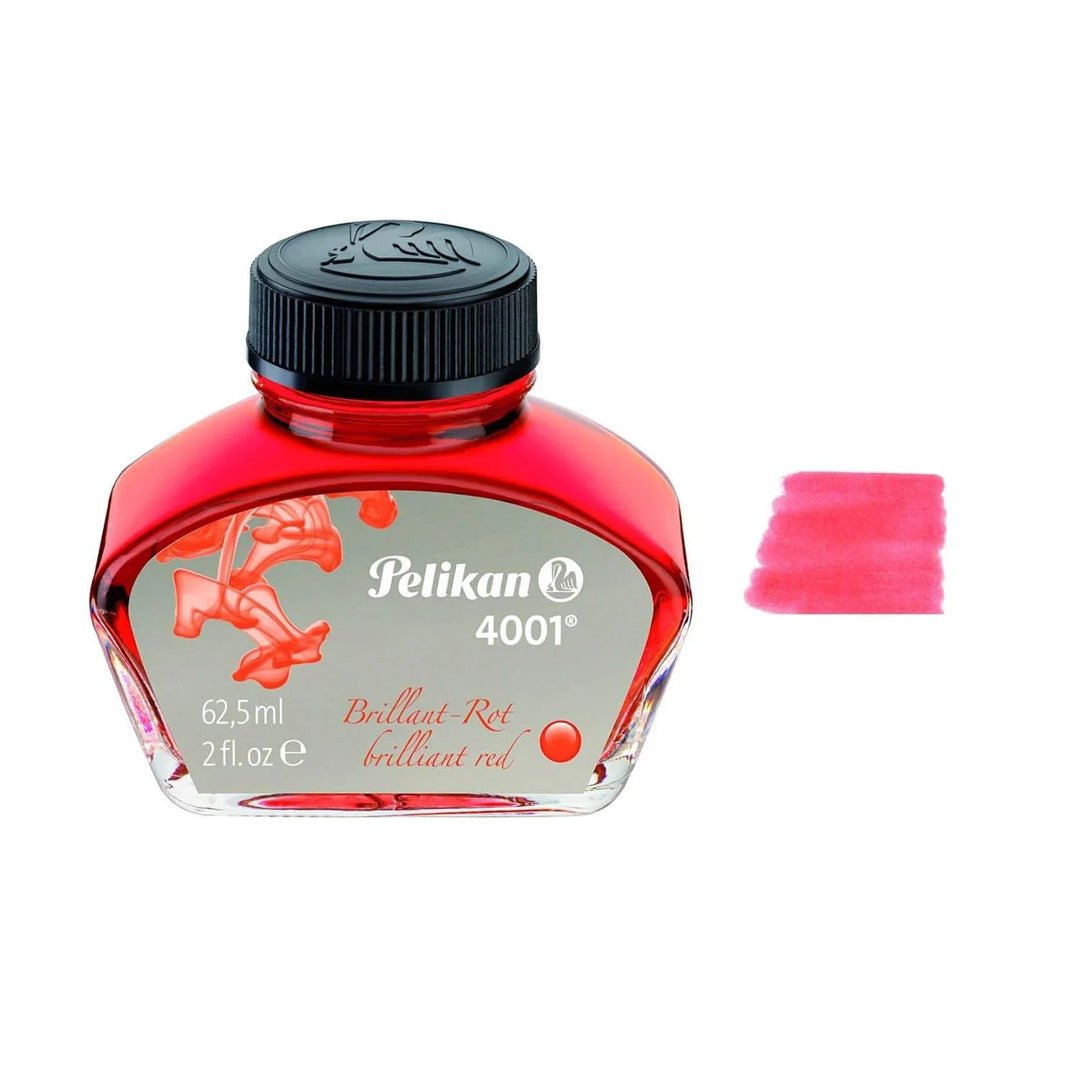 Pelikan 4001 Ink Bottle - 62.5 ml - SCOOBOO - PE_4001_INKBTL_BRL_RED_62ML_329169 - Ink Cartridge