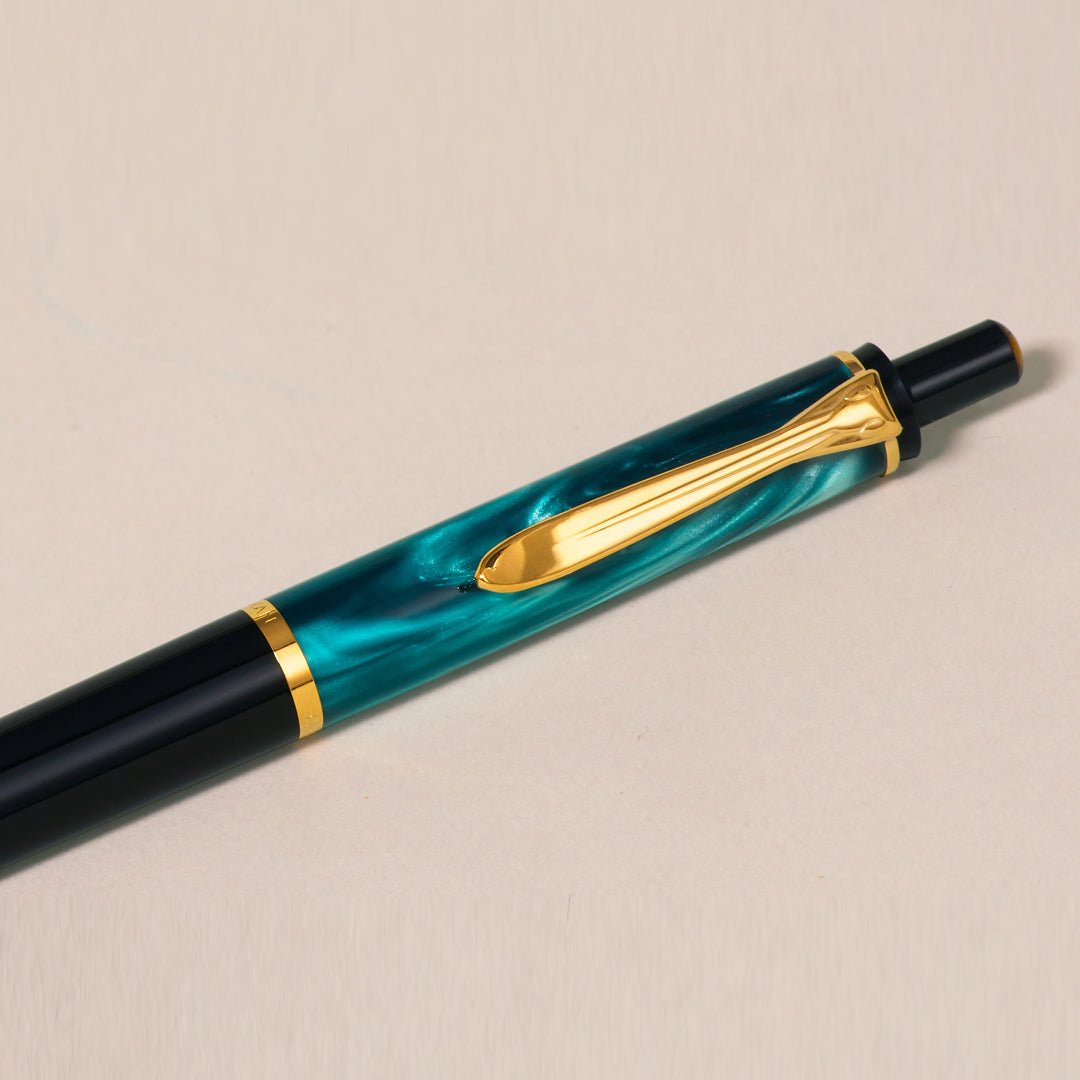 Pelikan Classic K200 Marbled Ballpoint Pen - SCOOBOO - PEP_CLC_K200_PSTGRN_BP_815338 - Ball Pen