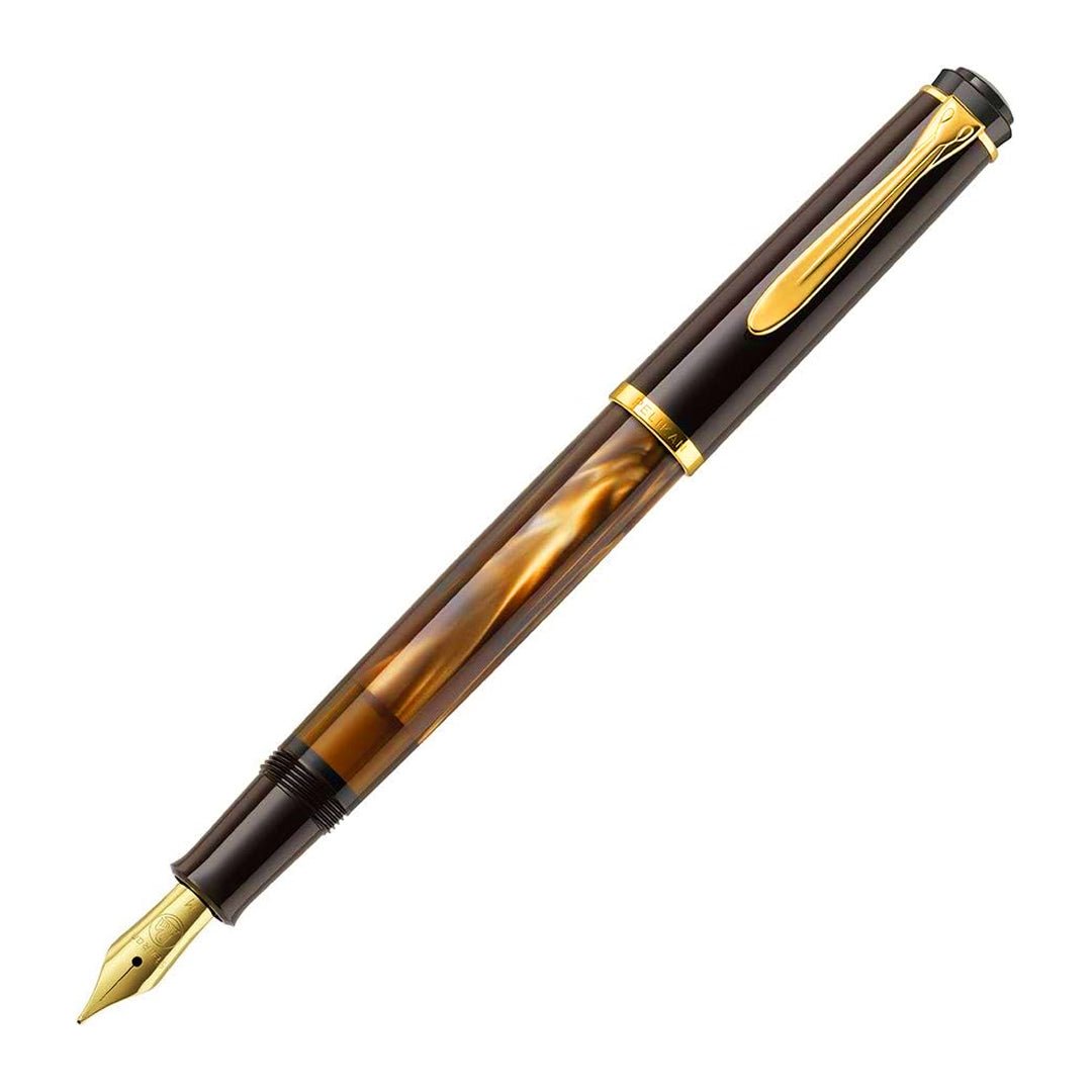 Pelikan Classic M200 Fountain Pen - SCOOBOO - PEP_CLC_M200_BRWMRB_FPEF_808835 - Fountain Pen