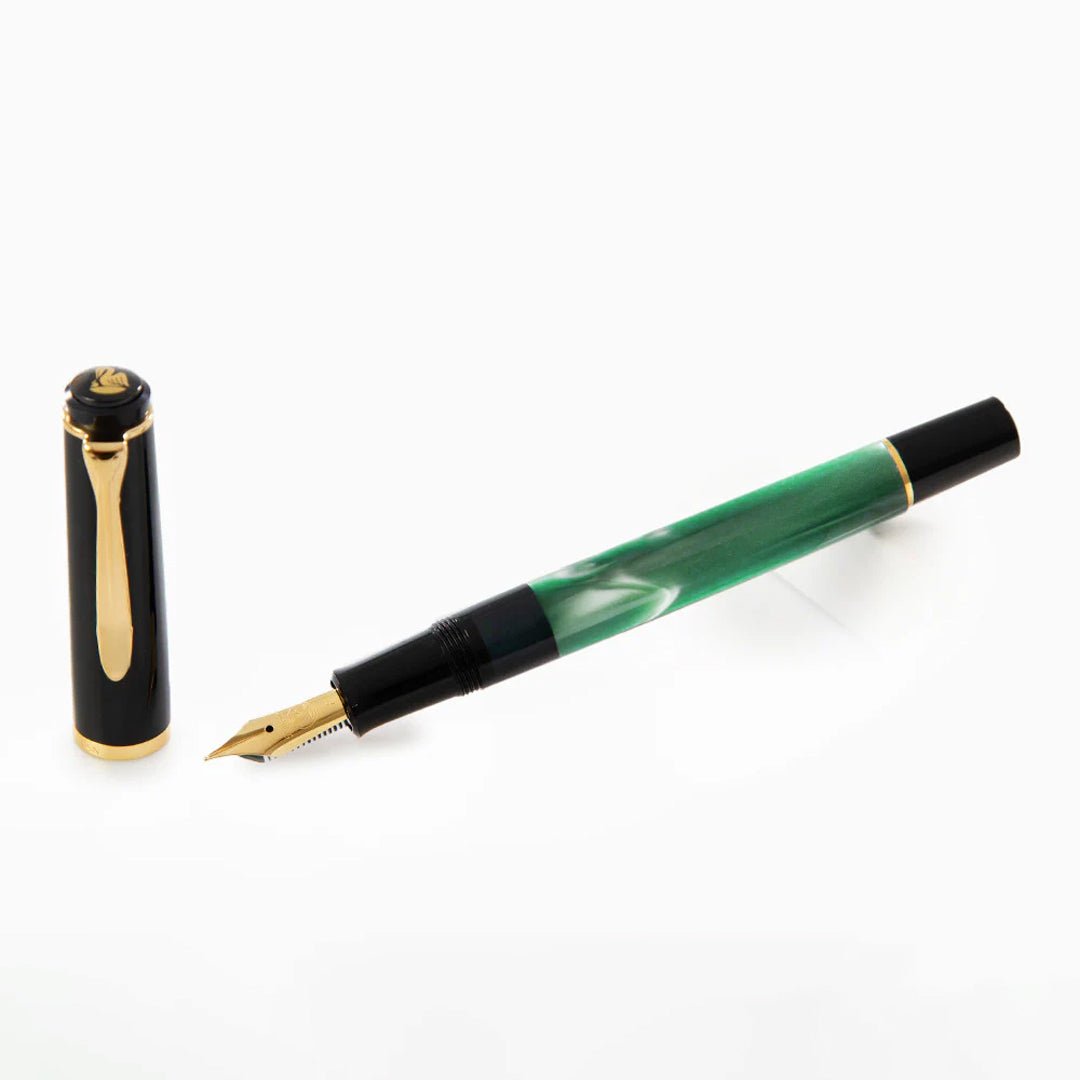 Pelikan Classic M200 Fountain Pen - SCOOBOO - PEP_CLC_M200_GRNMRB_FPEF_801768 - Fountain Pen