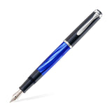 Pelikan Classic M205 Blue Marbled Fountain Pen - SCOOBOO - PEP_CLC_M205_BLUMRB_FPEF_801904 - Fountain Pen