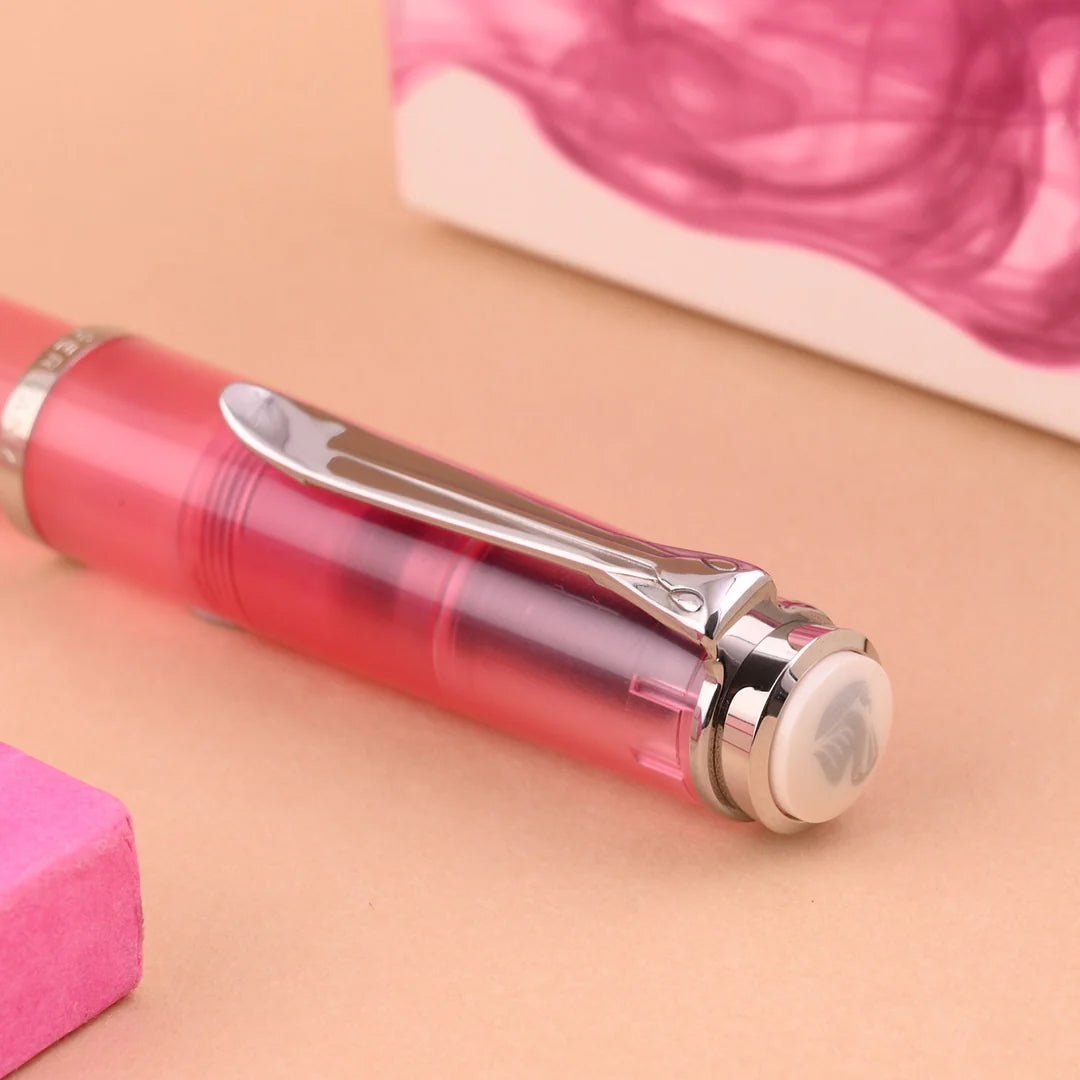 Pelikan Classic M205 SE Rose Quartz Fountain Pen (Special Edition) - SCOOBOO - PEP_CLC_M205_RSE_QTZ_FPEF_823821 - Fountain Pen