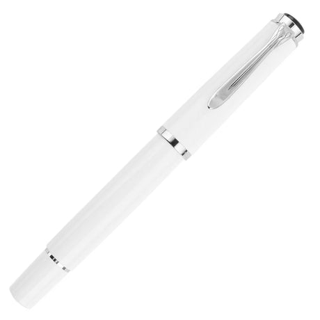 Pelikan Classic M205 White Fountain Pen - SCOOBOO - PEP_CLC_M205_WHT_FPEF_817585 - Fountain Pen