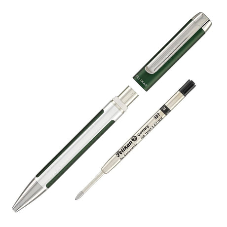 Pelikan Pura K40 Deep Green Ballpoint Pen - SCOOBOO - PEP_PUR_K40_DPGRN_BP_817431 - Ball Pen