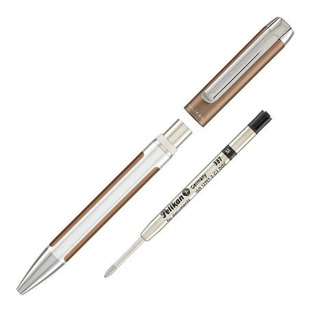 Pelikan Pura K40 Mocha Ballpoint Pen - SCOOBOO - PEP_PUR_K40_MCH_BP_817424 - Ball Pen