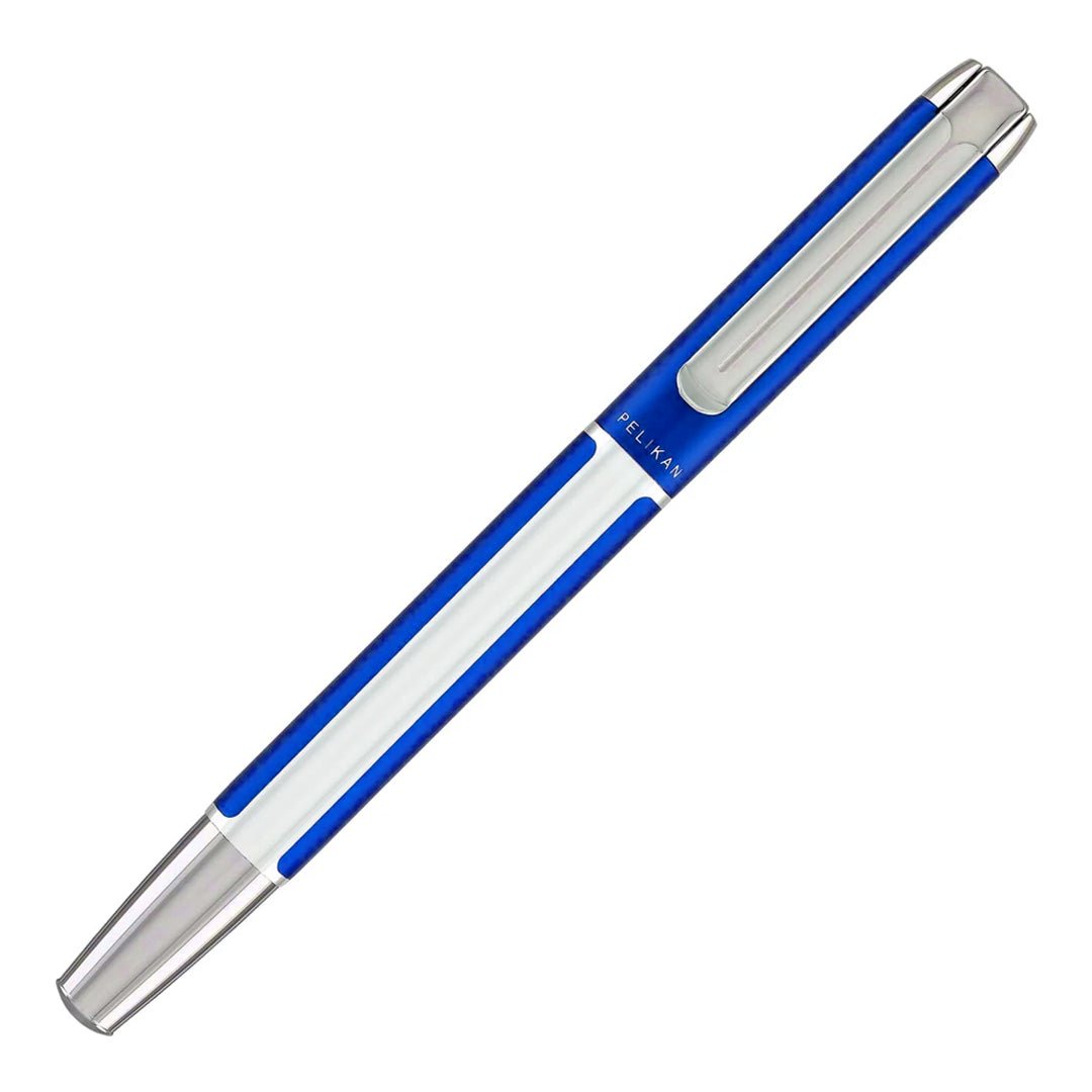 Pelikan Pura P40 Blue/Silver Fountain Pen - SCOOBOO - PEP_PUR_P40_BLUSLV_FPEF_954966 - Fountain Pen