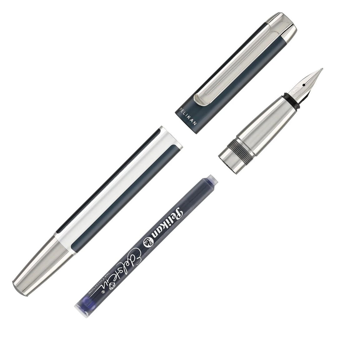 Pelikan Pura P40 Petrol Fountain Pen - SCOOBOO - PEP_PUR_P40_PTRL_FPF_817158 - Fountain Pen