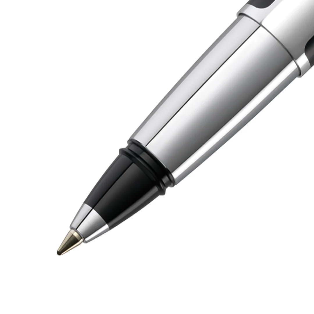 Pelikan Pura R40 Black/Silver Roller Ball Pen - SCOOBOO - PEP_PUR_R40_BLKSLV_RB_904441 - Roller Ball Pen