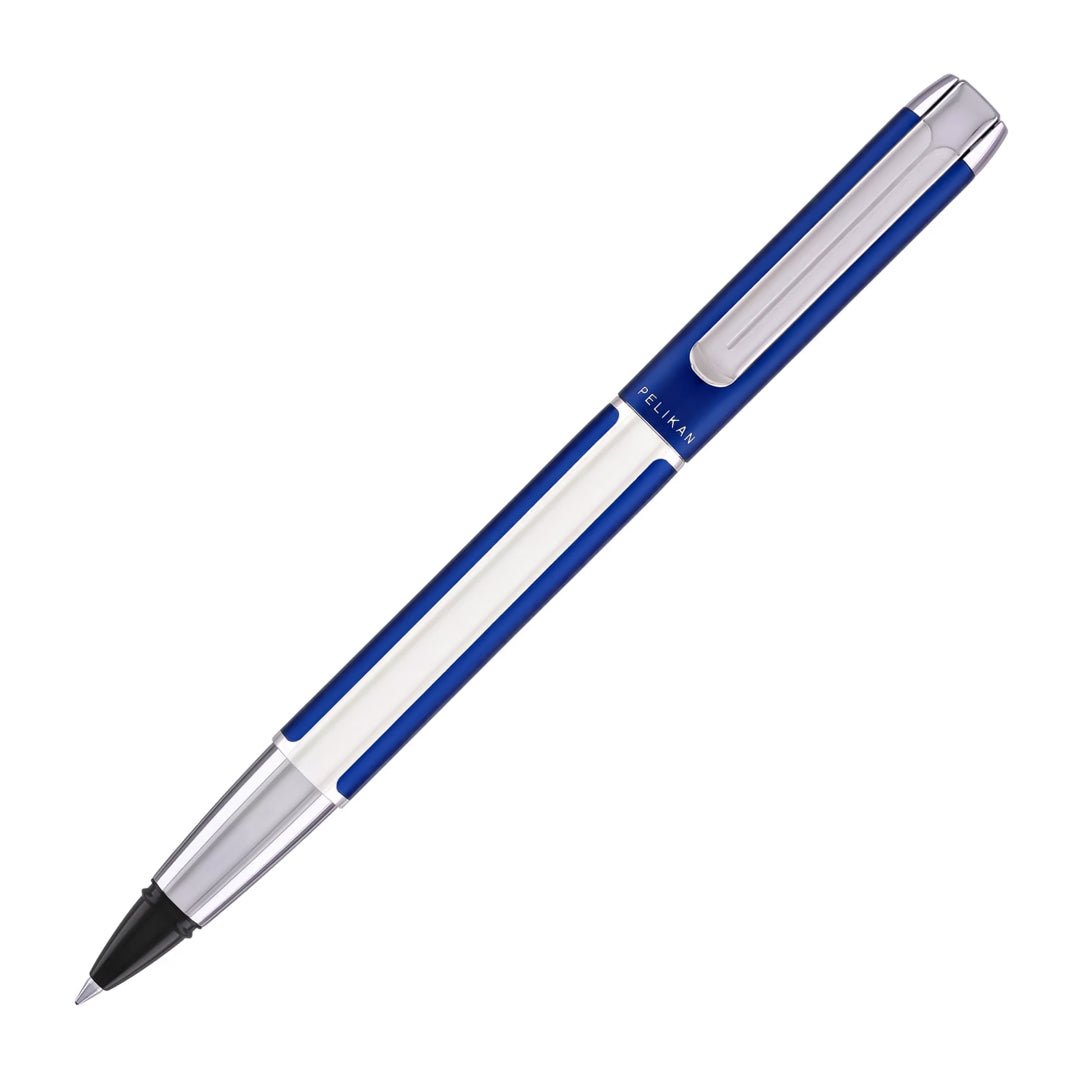 Pelikan Pura R40 Blue/Silver Roller Ball Pen - SCOOBOO - PEP_PUR_R40_BLUSLV_RB_955013 - Roller Ball Pen