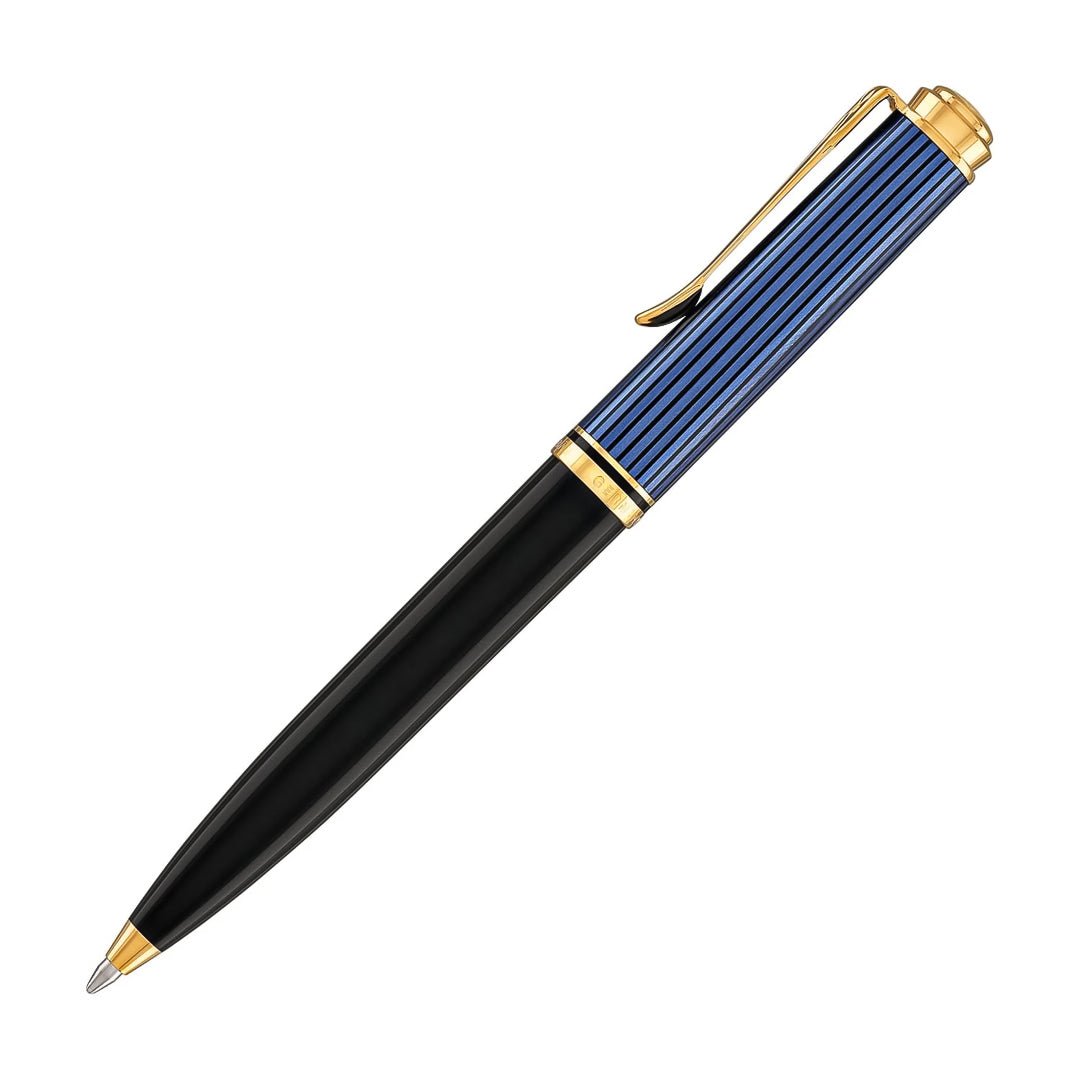 Pelikan Souveran K600 Black/Blue Ballpoint Pen 988378 - SCOOBOO - PEP_SVRN_K600_BLKBLU_BP_988378 - Ball Pen