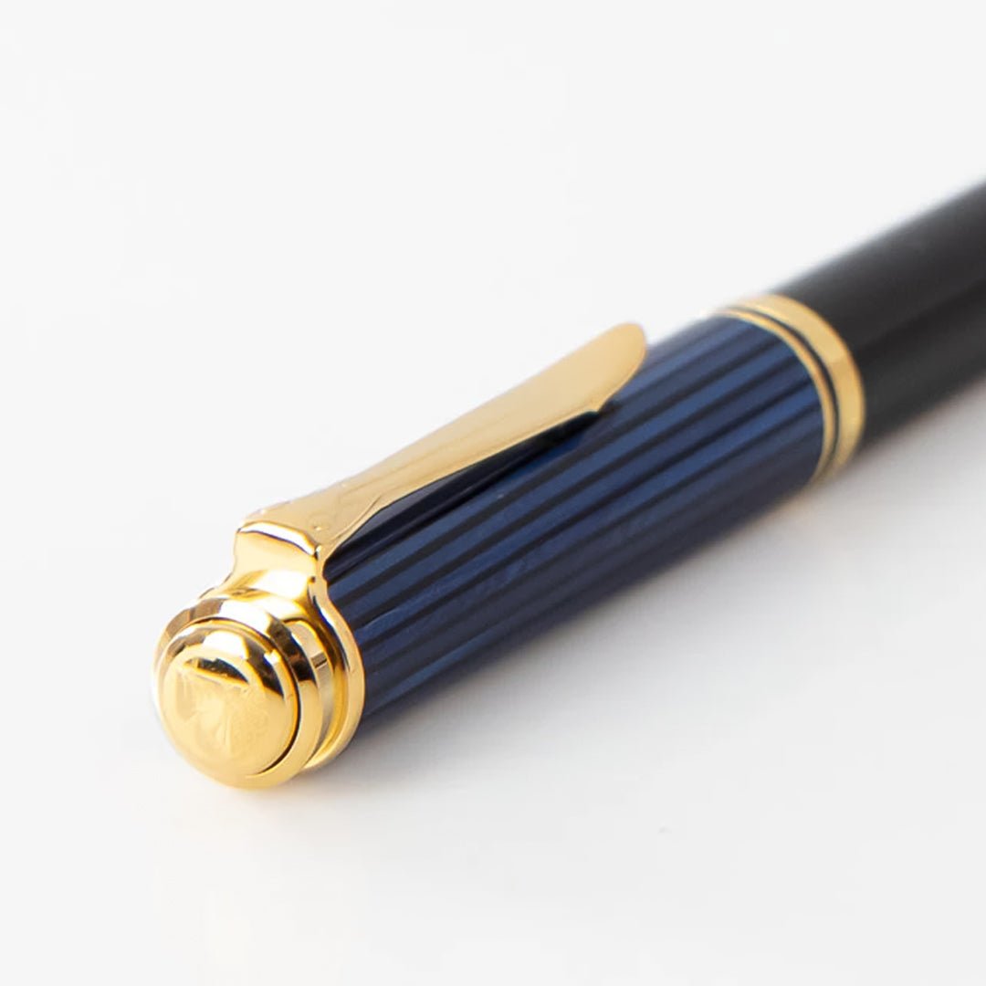 Pelikan Souveran K600 Black/Blue Ballpoint Pen 988378 - SCOOBOO - PEP_SVRN_K600_BLKBLU_BP_988378 - Ball Pen