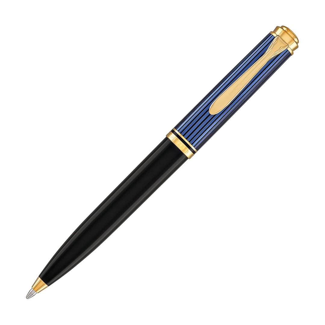 Pelikan Souveran K600 Black/Blue Ballpoint Pen 988378 - SCOOBOO - PEP_SVRN_K600_BLKBLU_BP_988378 - Ball Pen