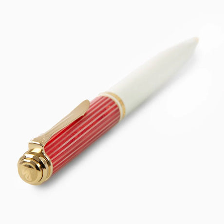 Pelikan Souveran K600 Red/White Ballpoint Pen 823135 (Special Edition) - SCOOBOO - PEP_SVRN_K600_REDWHT_BP_823135 - Ball Pen