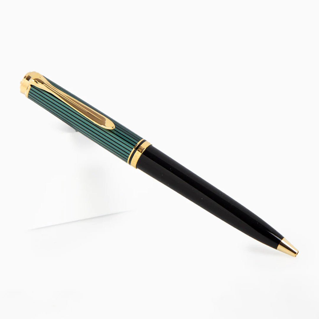 Pelikan Souveran K800 Black/Green Ballpoint Pen 987834 - SCOOBOO - PEP_SVRN_K800_BLKGRN_BP_987834 - Ball Pen