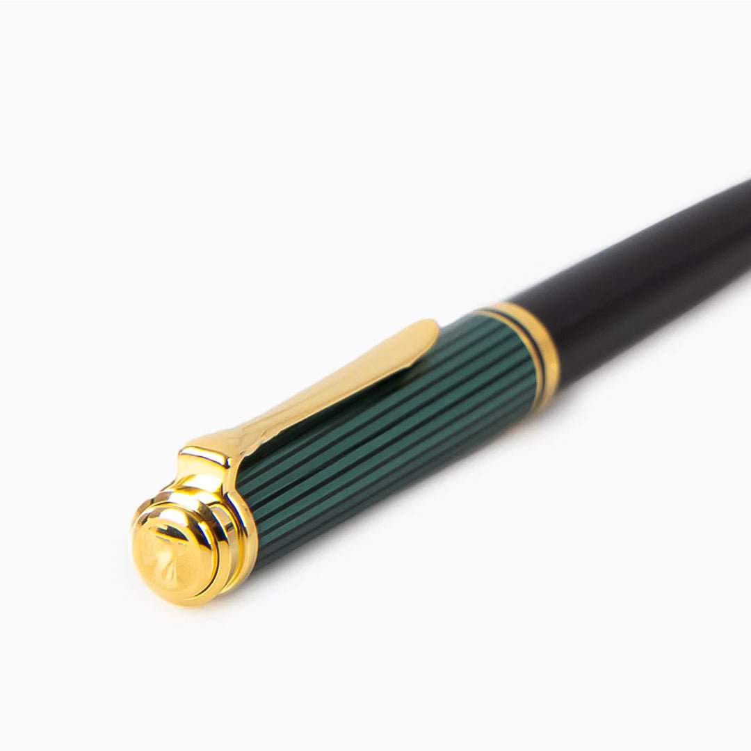 Pelikan Souveran K800 Black/Green Ballpoint Pen 987834 - SCOOBOO - PEP_SVRN_K800_BLKGRN_BP_987834 - Ball Pen