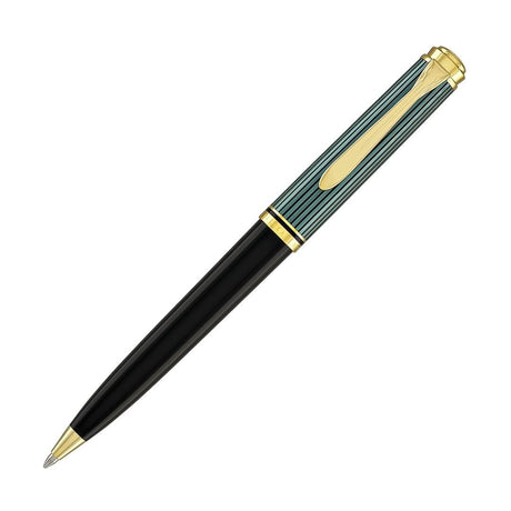 Pelikan Souveran K800 Black/Green Ballpoint Pen 987834 - SCOOBOO - PEP_SVRN_K800_BLKGRN_BP_987834 - Ball Pen