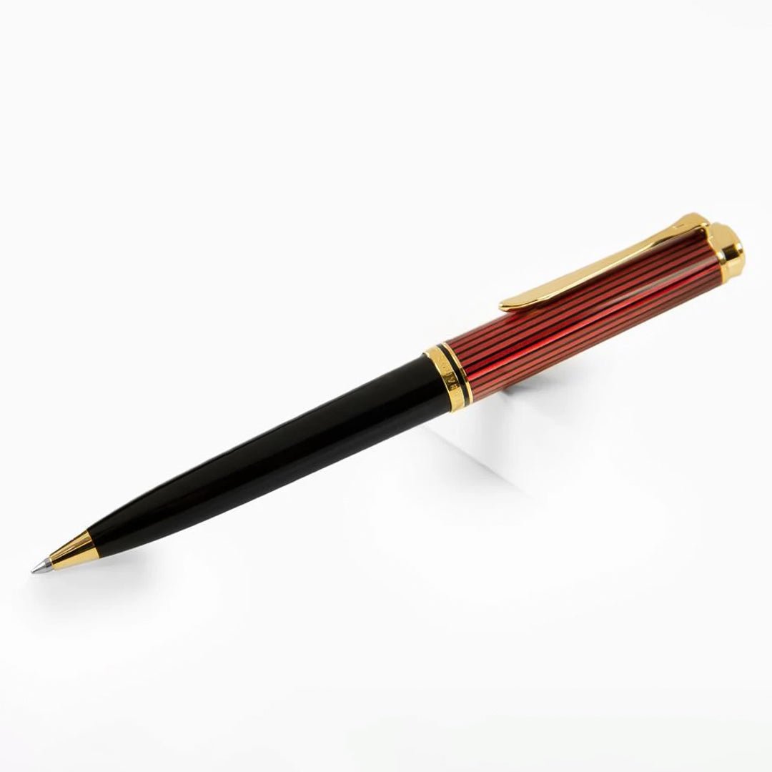 Pelikan Souveran K800 Black/Red Ballpoint Pen - SCOOBOO - PEP_SVRN_K800_BLKRED_BP_816595 - Ball Pen