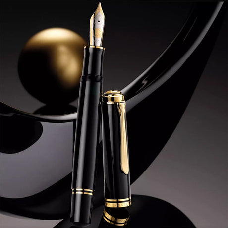 Pelikan Souveran M1000 Black Fountain Pen - SCOOBOO - PEP_SVRN_M1000_BLK_FPEF_987370 - Fountain Pen