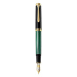 Pelikan Souveran M1000 Black/Green Fountain Pen - SCOOBOO - PEP_SVRN_M1000_BLKGRN_FPEF_987578 - Fountain Pen