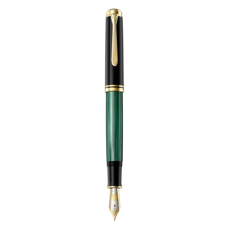 Pelikan Souveran M1000 Black/Green Fountain Pen - SCOOBOO - PEP_SVRN_M1000_BLKGRN_FPEF_987578 - Fountain Pen