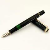 Pelikan Souveran M400 Black Fountain Pen - SCOOBOO - PEP_SVRN_M400_BLK_FPEF_985473 - Fountain Pen