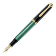 Pelikan Souveran M400 Black/Green Fountain Pen - SCOOBOO - PEP_SVRN_M400_BLKGRN_FPEF_985796 - Fountain Pen