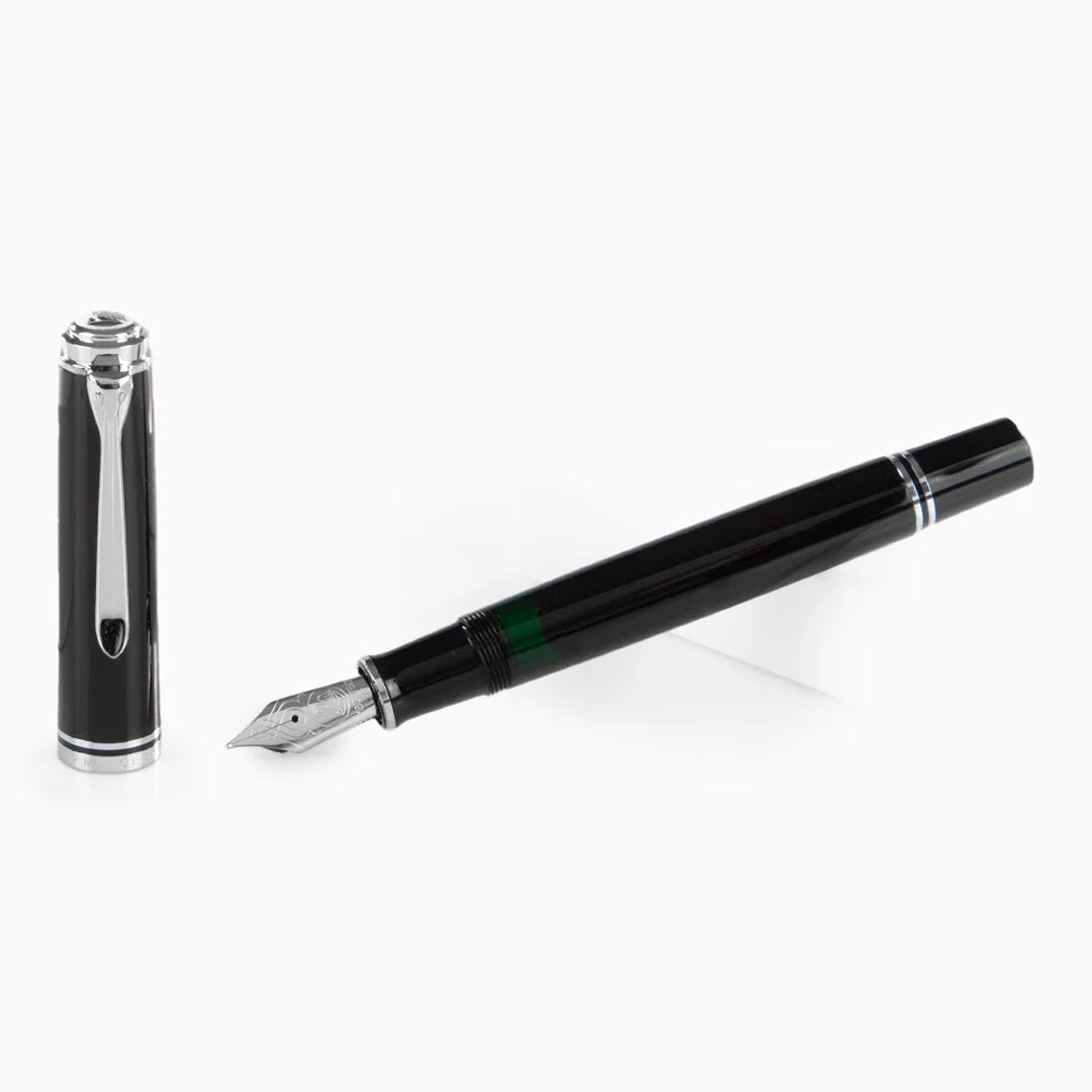 Pelikan Souveran M405 Black Fountain Pen - SCOOBOO - PEP_SVRN_M405_BLK_FPEF_924548 - Fountain Pen