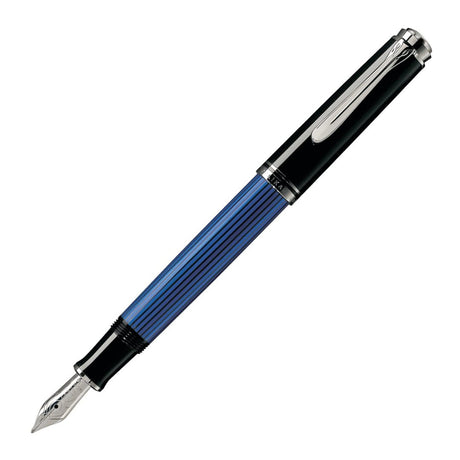 Pelikan Souveran M405 Black/Blue Fountain Pen - SCOOBOO - PEP_SVRN_M405_BLKBLU_FPEF_932772 - Fountain Pen