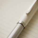 Pelikan Souveran M405 Silver/White Fountain Pen - SCOOBOO - PEP_SVRN_M405SE_SLVWHT_FPEF_815451 - Fountain Pen