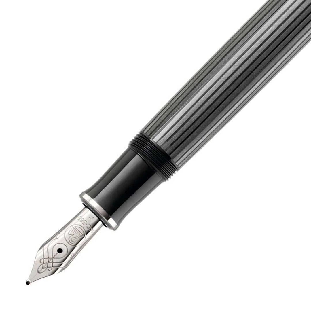 Pelikan Souveran M405 Stresemann Anthracite Fountain Pen - SCOOBOO - PEP_SVRN_M405_STR_ANTH_FPEF_803724 - Fountain Pen