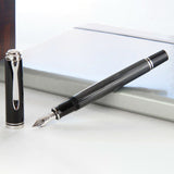 Pelikan Souveran M405 Stresemann Anthracite Fountain Pen - SCOOBOO - PEP_SVRN_M405_STR_ANTH_FPEF_803724 - Fountain Pen