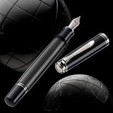 Pelikan Souveran M605 Stresemann Anthracite Fountain Pen - SCOOBOO - PEP_SVRN_M605_STR_ANTH_FPEF_813556 - Fountain Pen