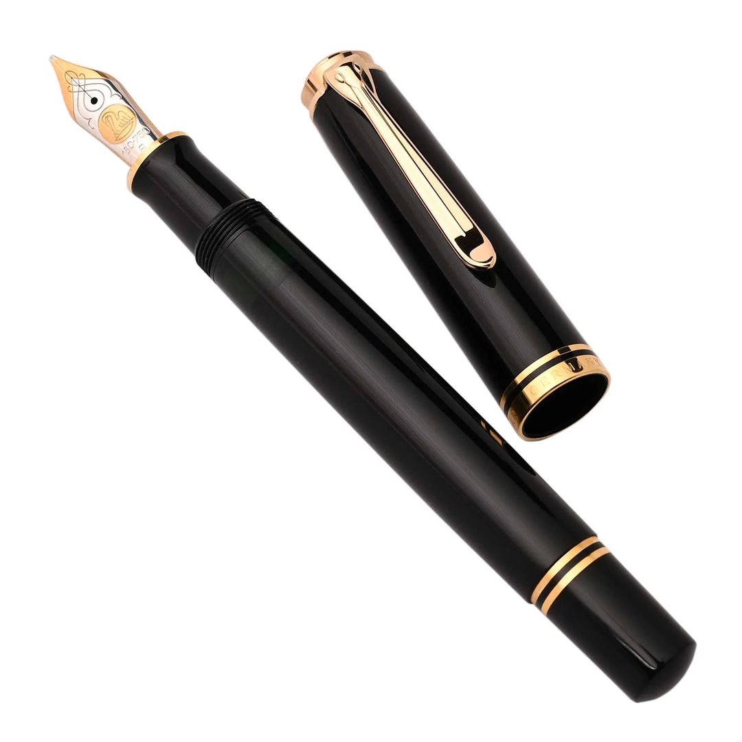 Pelikan Souveran M800 Black Fountain Pen - SCOOBOO - PEP_SVRN_M800_BLK_FPEF_986133 - Fountain Pen