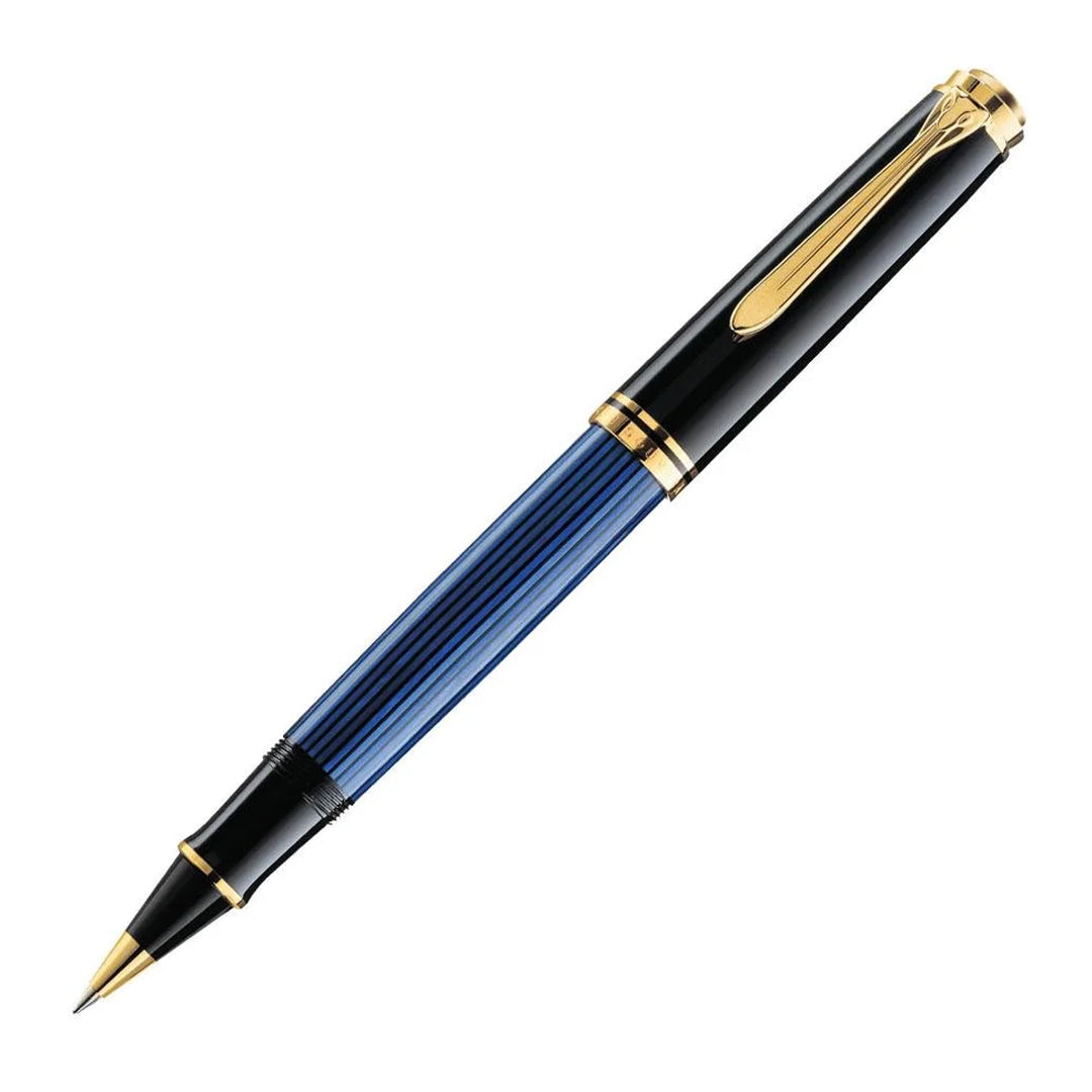 Pelikan Souveran R400 Black/Blue Roller Ball Pen