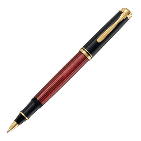 Pelikan Souveran R400 Black/Red Roller Ball Pen - SCOOBOO - PEP_SVRN_R400_BLKRED_RB_925305 - Roller Ball Pen