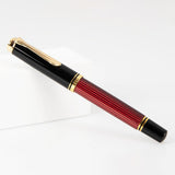 Pelikan Souveran R400 Black/Red Roller Ball Pen - SCOOBOO - PEP_SVRN_R400_BLKRED_RB_925305 - Roller Ball Pen