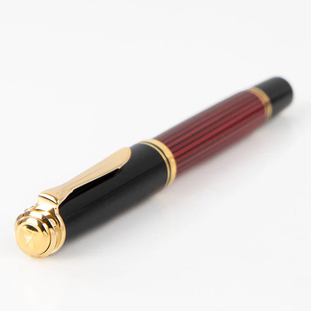 Pelikan Souveran R400 Black/Red Roller Ball Pen - SCOOBOO - PEP_SVRN_R400_BLKRED_RB_925305 - Roller Ball Pen