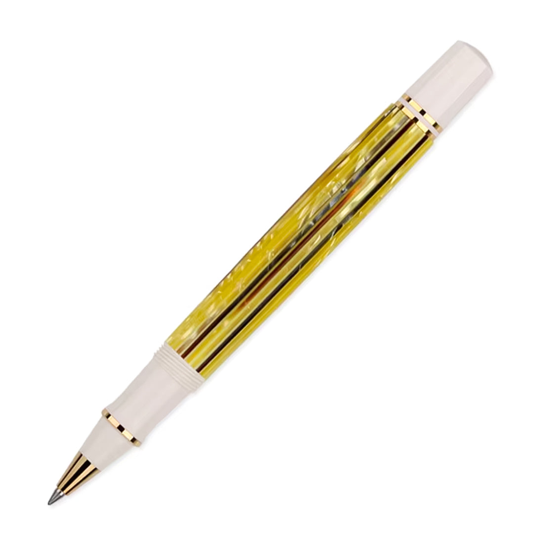 Pelikan Souveran R400 White Tortoiseshell Roller Ball Pen