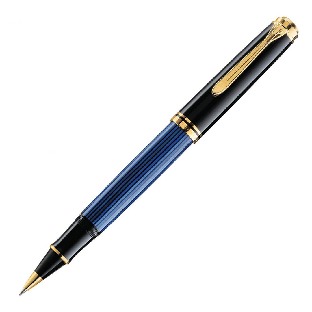 Pelikan Souveran R600 Black/Blue Roller Ball Pen - SCOOBOO - PEP_SVRN_R600_BLKBLU_RB_988246 - Roller Ball Pen