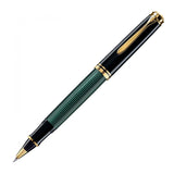 Pelikan Souveran R600 Black/Green Roller Ball Pen - SCOOBOO - PEP_SVRN_R600_BLKGRN_RB_979534 - Roller Ball Pen