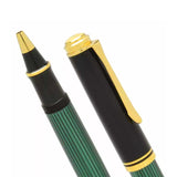 Pelikan Souveran R600 Black/Green Roller Ball Pen - SCOOBOO - PEP_SVRN_R600_BLKGRN_RB_979534 - Roller Ball Pen