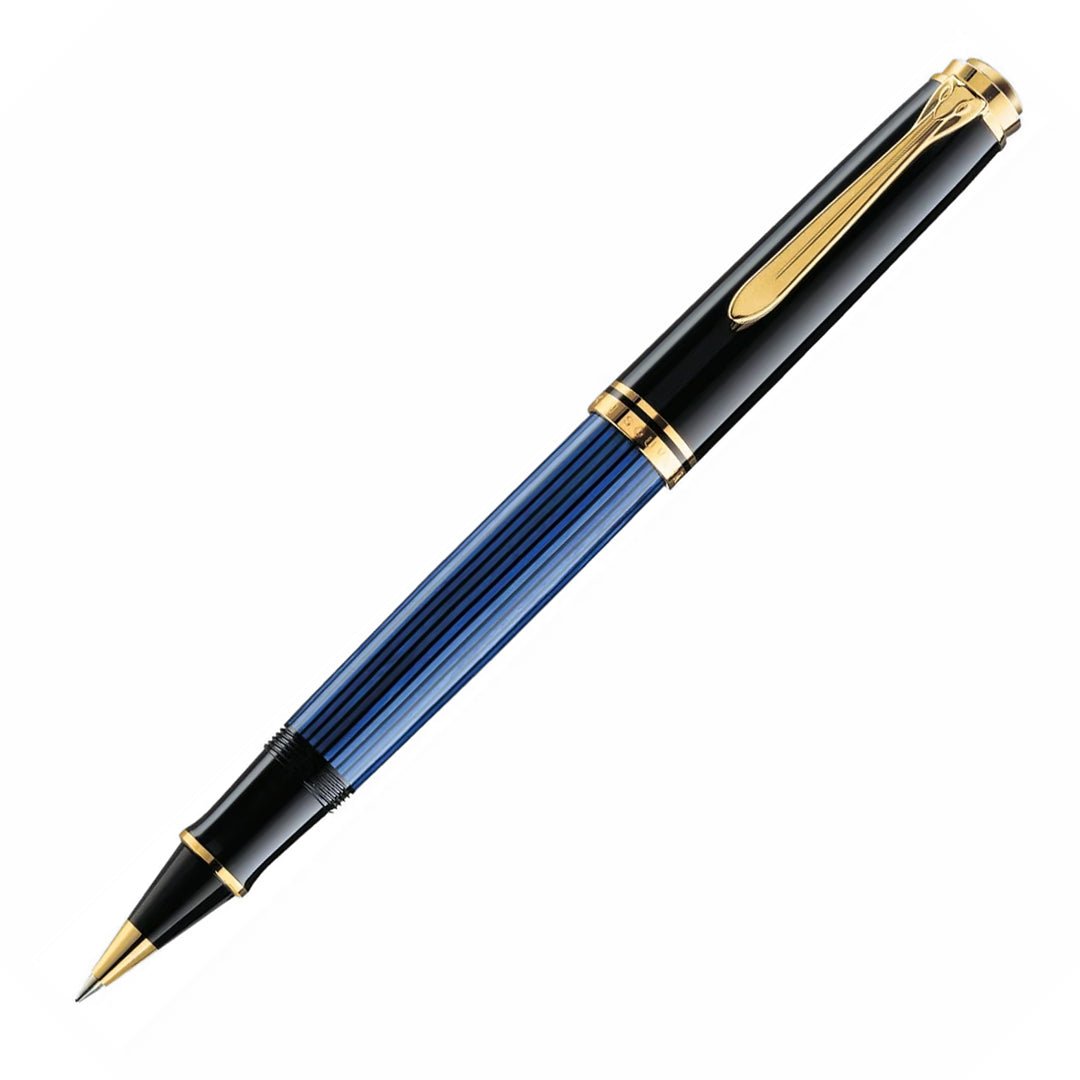 Pelikan Souveran R800 Black/Blue Roller Ball Pen - SCOOBOO - PEP_SVRN_R800_BLKBLU_RB_988006 - Roller Ball Pen