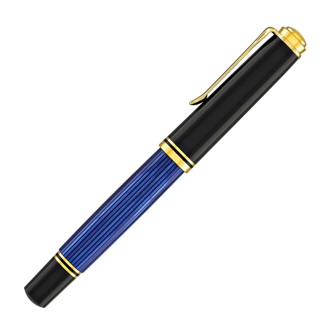 Pelikan Souveran R800 Black/Blue Roller Ball Pen - SCOOBOO - PEP_SVRN_R800_BLKBLU_RB_988006 - Roller Ball Pen