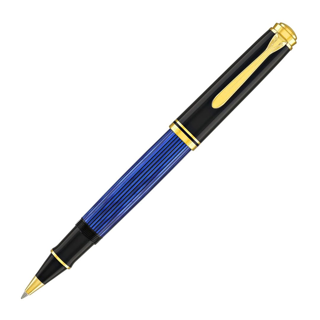 Pelikan Souveran R800 Black/Blue Roller Ball Pen - SCOOBOO - PEP_SVRN_R800_BLKBLU_RB_988006 - Roller Ball Pen