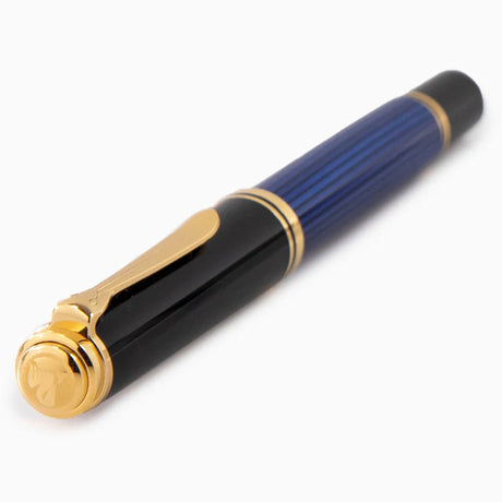 Pelikan Souveran R800 Black/Blue Roller Ball Pen - SCOOBOO - PEP_SVRN_R800_BLKBLU_RB_988006 - Roller Ball Pen